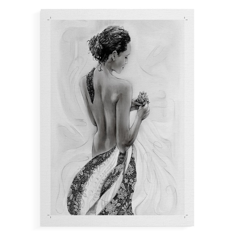 Solitude Sketch I -Canvas Print Only - NOT FRAMED
