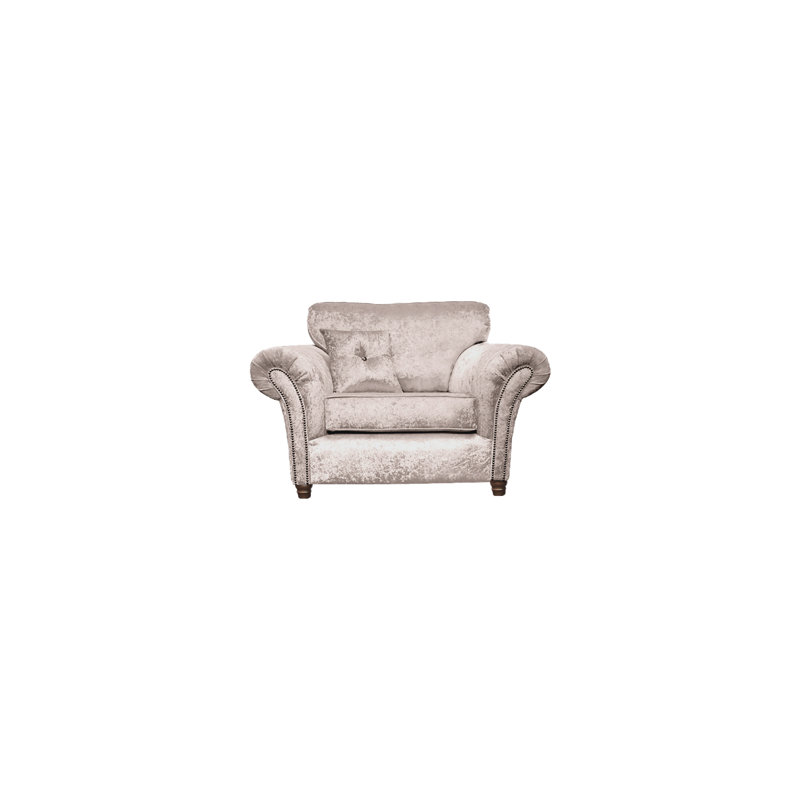 Maritza Upholstered Armchair, Champagne, Brown