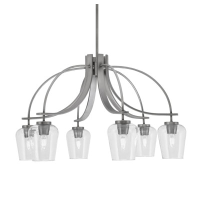 Lustre Madilynn Light, Downlight, illustré avec verre transparent de 5 po
