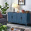 Buffet en bois exquis de style rétro avec rangement et durabilité améliorés-1644775866