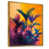 Toile avec cadre flottant or