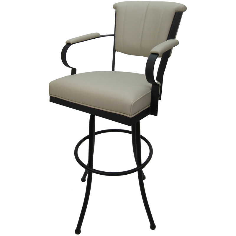 Tabouret très grand Hallah, Noir / beige