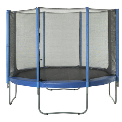 Trampoline Replacement Enclosure Surround Safety Ouside Net for 13ft Frame using 8 Straight Poles