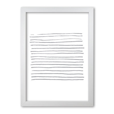 Grey Zebra Lines Abstract - Print