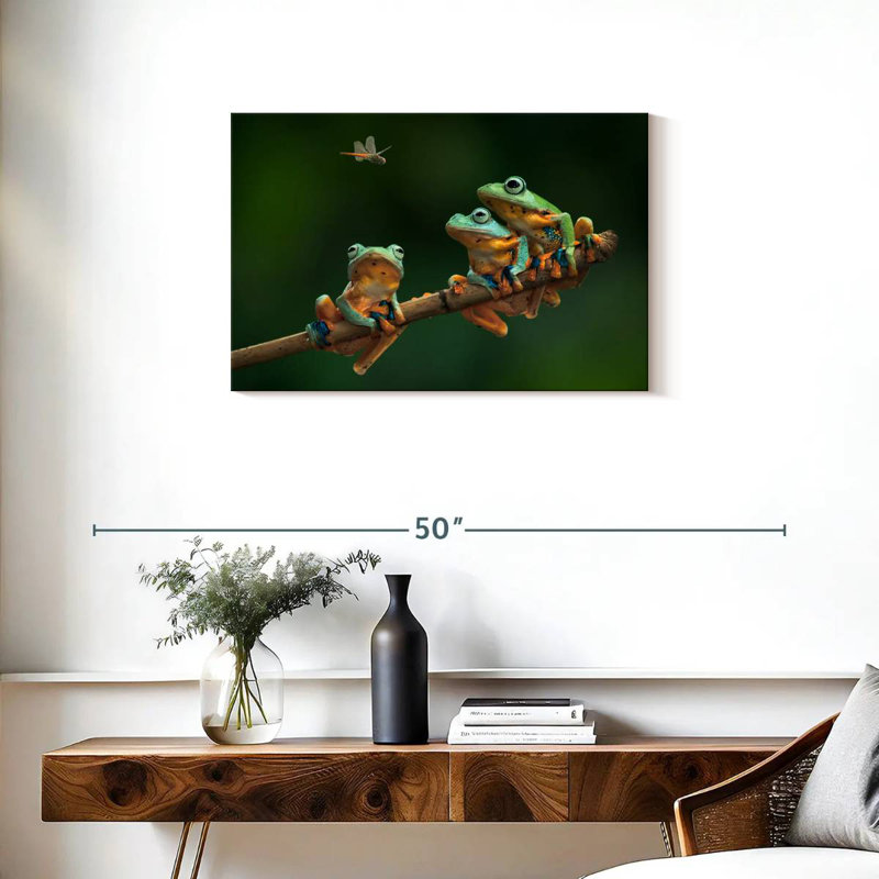Brampt Hungry Frogs, 20" H x 30" W