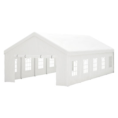 16X32ft Party Tent With 3 Storage Bags - Waterproof, Windproof For Garden, Patio Parties , Corrosion Sidewalls &
