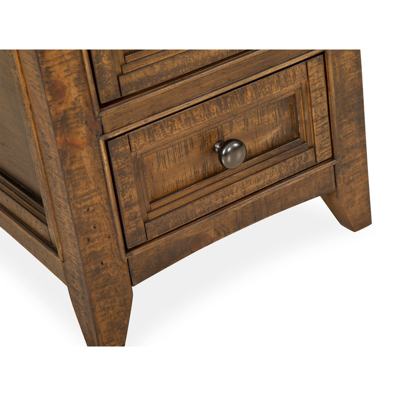 Fontenot Rectangular Cocktail Table With 2 Chairside End Table And Sofa Table, Toasted Nutmeg