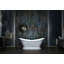 Baignoire autoportante en acrylique à double extrémité 69 po x l 28 po (perceuse de robinet de 7 po)-86044221