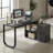 Latwon L-Shaped Steel Writing Desk-1378397560
