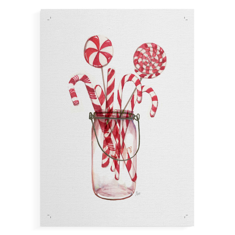 Gâteries à la menthe poivrée - impression sur toile seulement - non encadrée, H 12 po x l 8 po