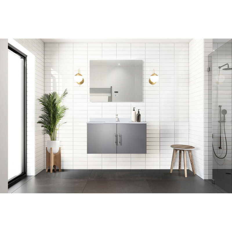 36 po L 22 po x P 22 po, gris, Gris foncé