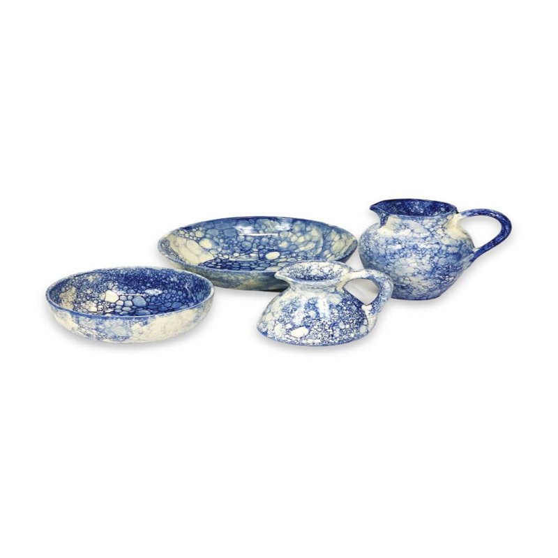 Verano Spanish Ceramics Burbujas Ceramic Salad Bowl