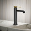 Robinet de lavabo vasque à poignée simple avec drain occasion-75081525-122720836