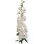 Tige blanche de 37 pouces Delphinium, faux floral pour arrangements de vase et décoration intérieure
