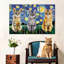 Chats nuit étoilée sur toile, ensemble de 3 pièces-1390615065