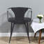 Chaises de salle à manger modernes et noires, confort rembourré, sièges de cuisine contemporains