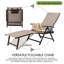 Cozy Cozy Aluminum Reclining Lounge Chair with Cushion Drink Holder Adjustable Assemble-Free -885128132