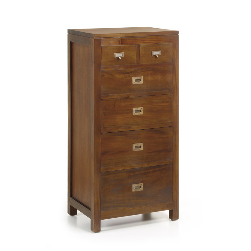 Flamingo Solid Wood 60cm W 6 - Drawer Chest of Drawers