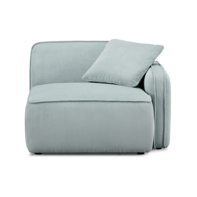 Guildford Sea Foam Performance Corduroy Velvet Raf Corner Chair