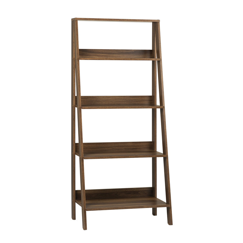 Haralda Ladder Bookcase, Dark Walnut
