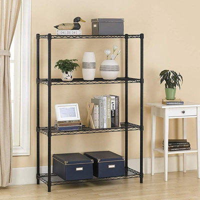 4 Tier Metal Wire Adjustable Shelving Units