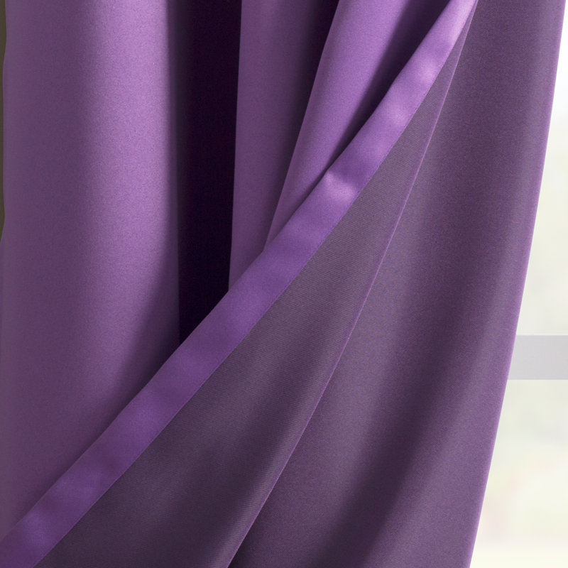 Panneau de rideau à oeillets à économie d'énergie thermique - Basics by Wayfair ™, Vert sauge, l 54" x L 84"