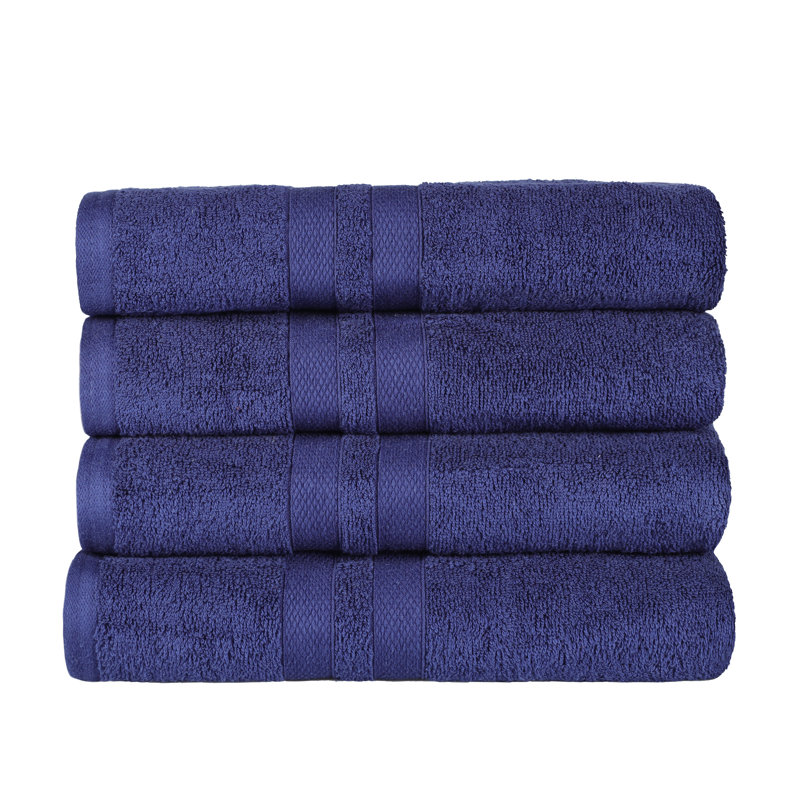 Blue Nile Mills Midweight Bath Towel, Navy Blue