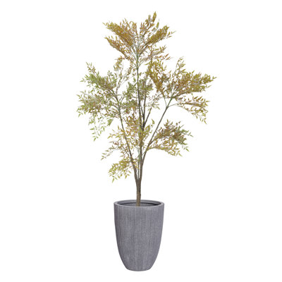 81.1'' Faux Bamboo Tree in Planter
