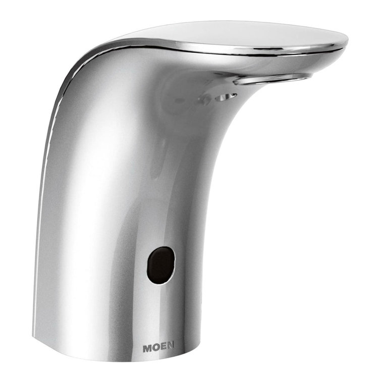 MOEN M-Power Commercial Touchless Hands-Free Sensor Operated Single Mount Lavatory Battery Powered Non Mixing Faucet in Chrome