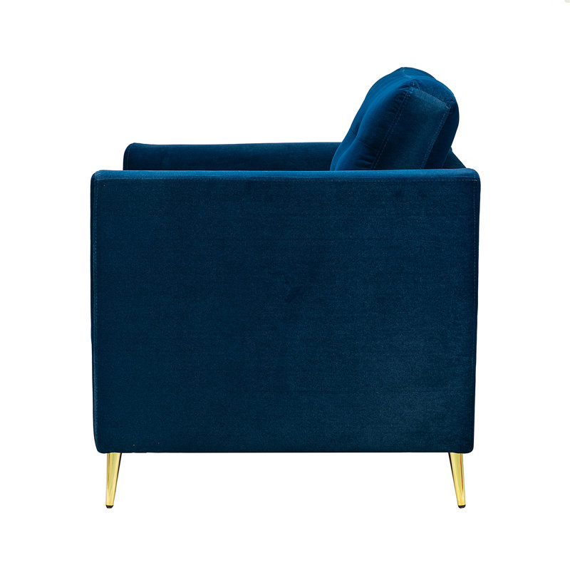 Fauteuil Omotara, Velours marine