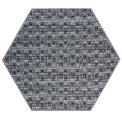 Abstract Black Indoor/Outdoor Rug