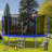16FT Trampoline with Balance Bar & Basketball Hoop&Ball, ASTM Approved Reinforced Type Outdoor Trampoline with Enclosure Net-114491921