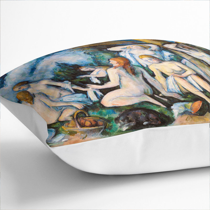 Square Cushion, White, 40cm H x 40cm W x 15cm D