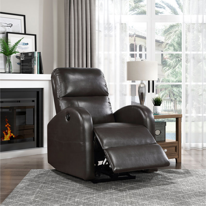 Fauteuil inclinable électrique 1pc recouvert de similicuir