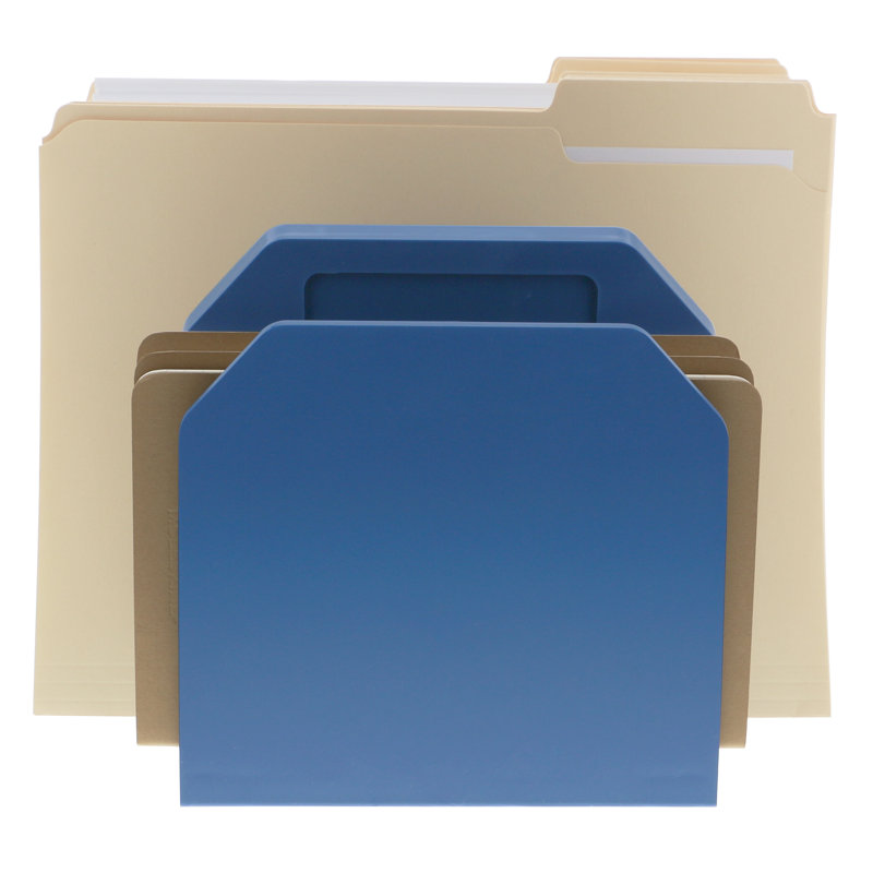 Plastic File Organizer, Blue