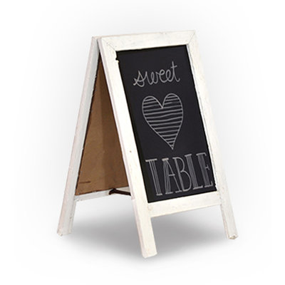 Tableau noir en bois pliable