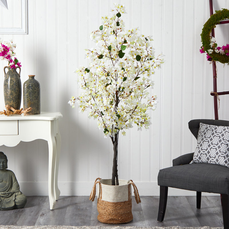 Arbre artificiel 72 po Argent, Rose