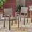 Stackable Outdoor Dining Chairs With Acacia Wood Frame For Space-Saving And Resort-Style Comfort