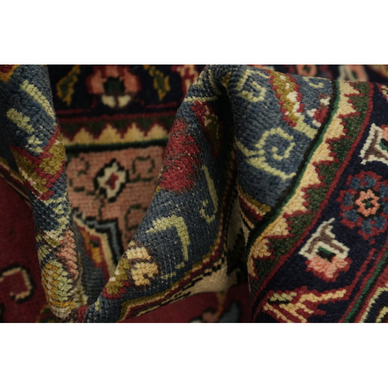 Tapis rouge élégant et traditionnel 10 x 13