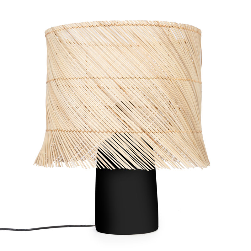Ceramic Table Lamp, Black
