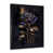 Impression noire sur toile encadrée sélectionné