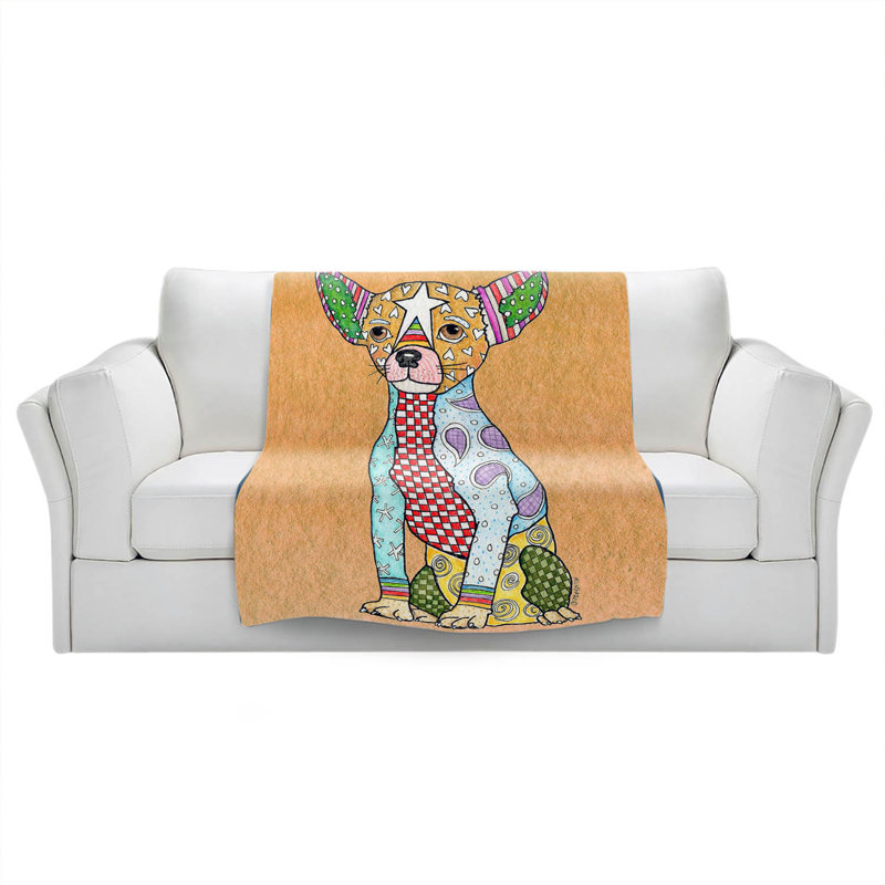  Couverture pour chien Schnauzer, 51 po x 60 po, Brun clair, Chihuahua 1