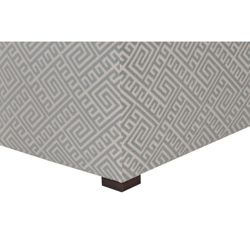 Bagnall Polyester Upholstered Storage Bench, Cream/Lichen