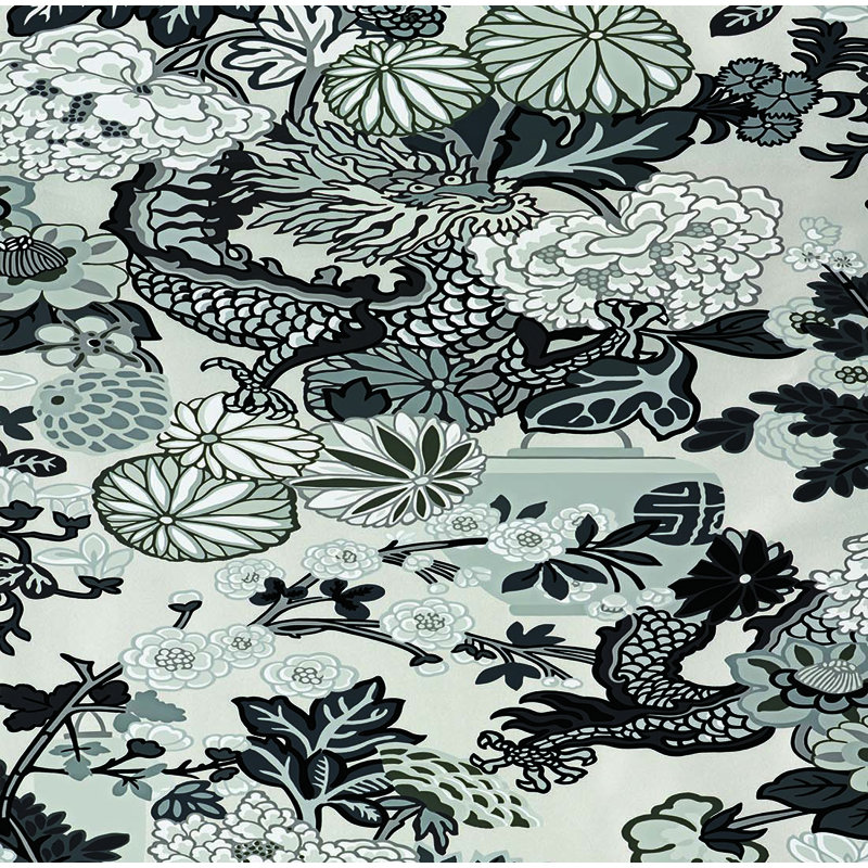 Papier peint dragon de Mai, Fumée