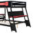 Modern Bunk Bed With Two Computer Desks, Power Outlets And Pegboard-1064393297-1064393311