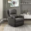 Fauteuil coulissant inclinable moderne et contemporain en similicuir de 30 po Norihisa, peu encombrant, peu encombrant et renforcé de métal-1519419607