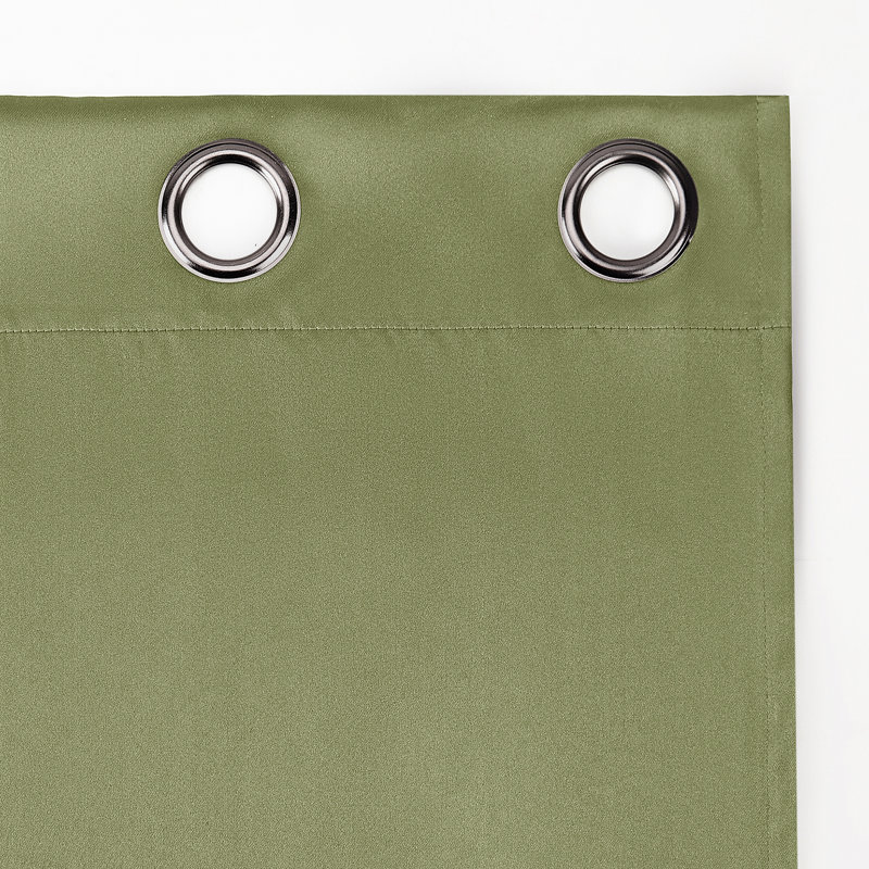 Sage Green 63" Blackout Polyester Grommet Curtain Panel