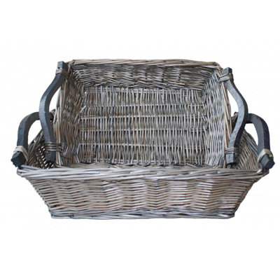 Bovina Wicker Tray - Set of 2