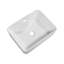 Lavabo vasque rectangulaire en céramique 16 po x l 12 po avec trou pour robinet-131202321