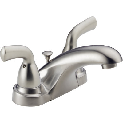 Foundations Centerset Bathroom Faucet with Drain Assembly and Diamond Seal Technology